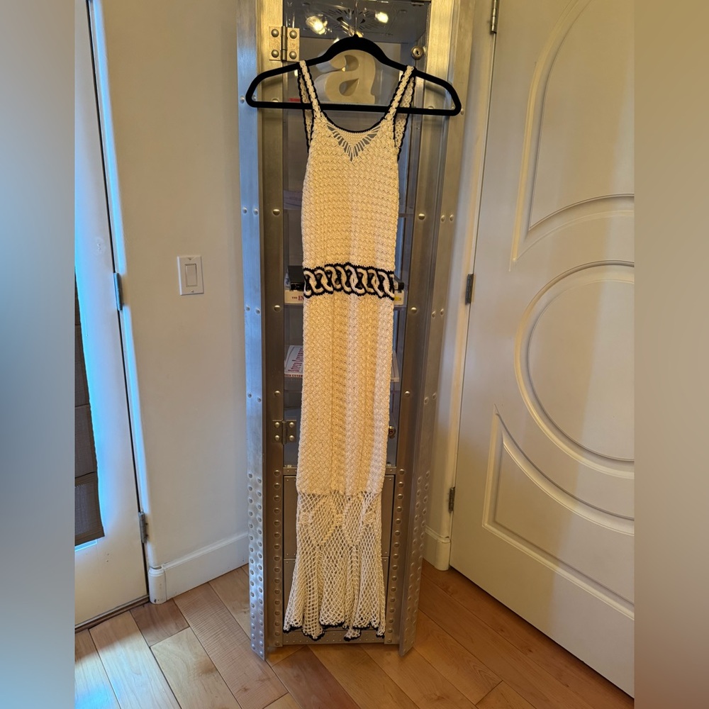 Chasing Unicorns Go Your Own Way Crochet Maxi Dress - Sz S - Picture 2 of 5